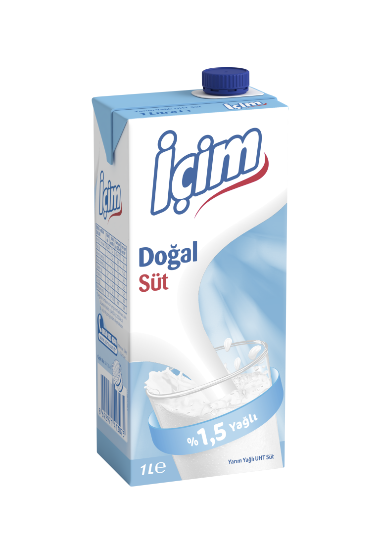 İçim Yarım Yağlı Süt 1 LT x 12 Adet