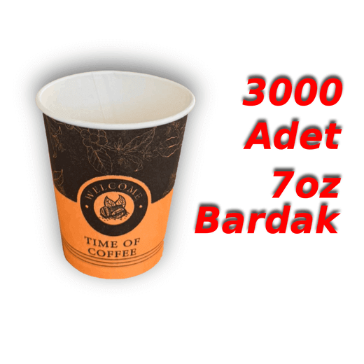 Karton Bardak 7 oz 3000 Adet - KOLİ