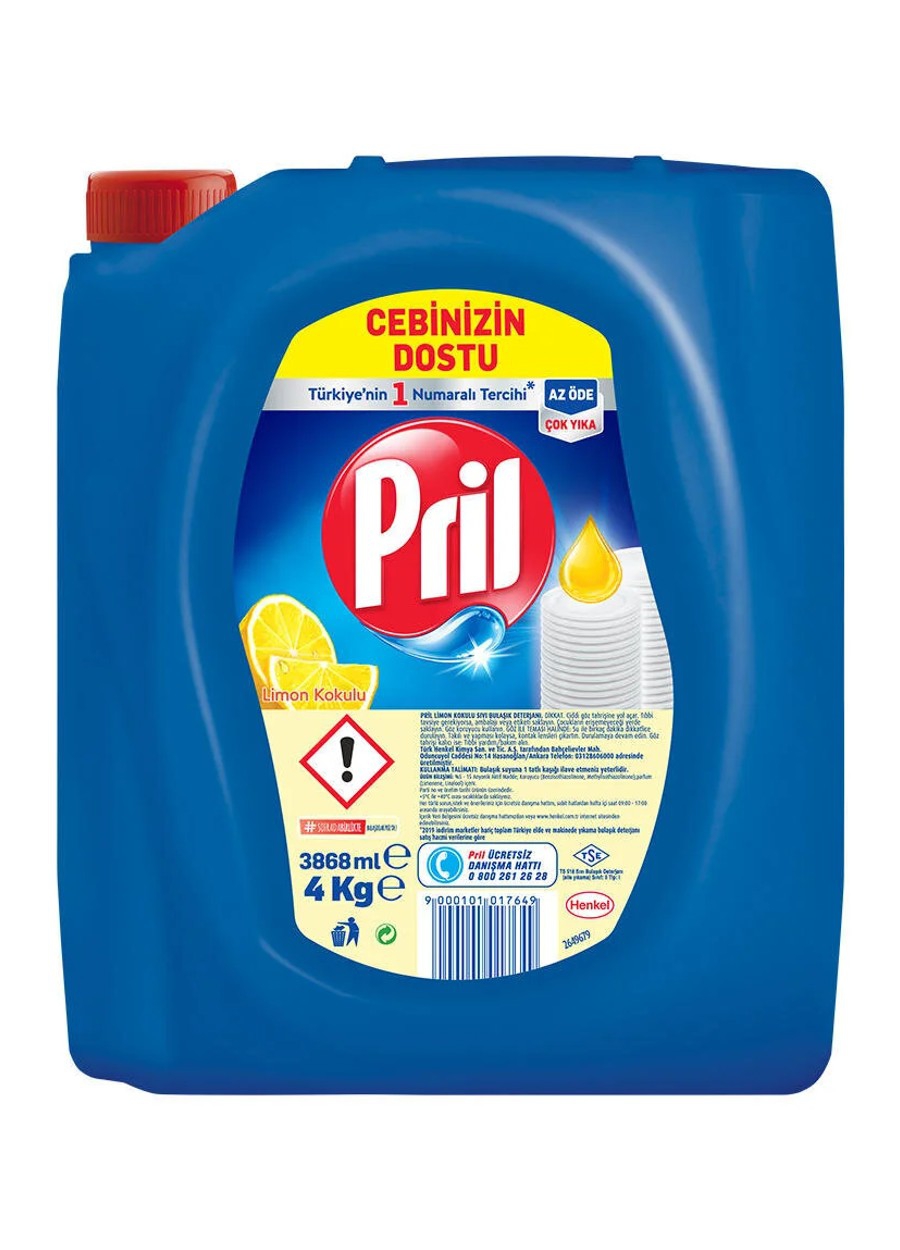 Pril Bulaşık Deterjanı Limon 4 Lt