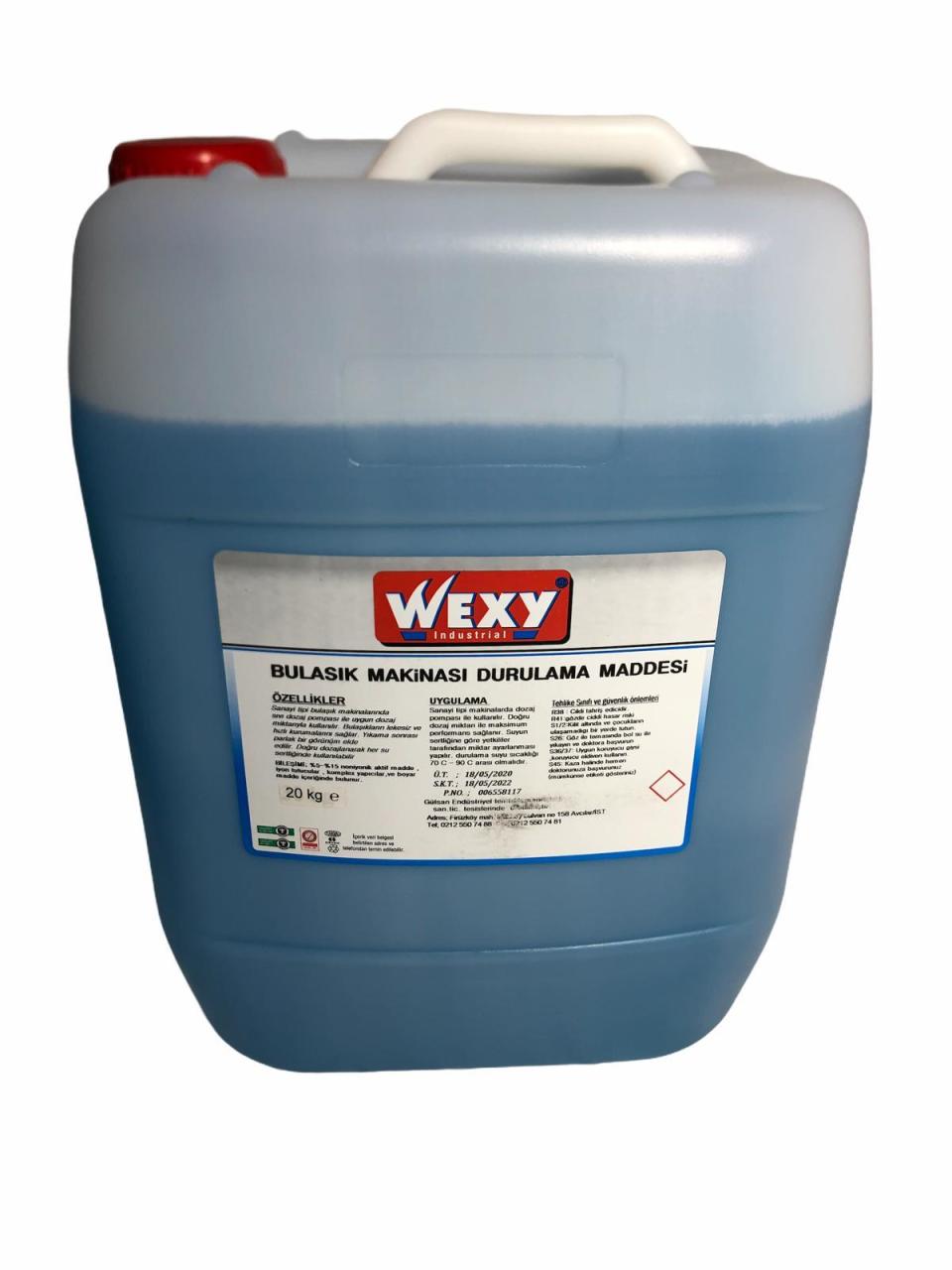 Wexy Endüstriyel Bulaşık Makinesi Parlatıcısı 20 Lt