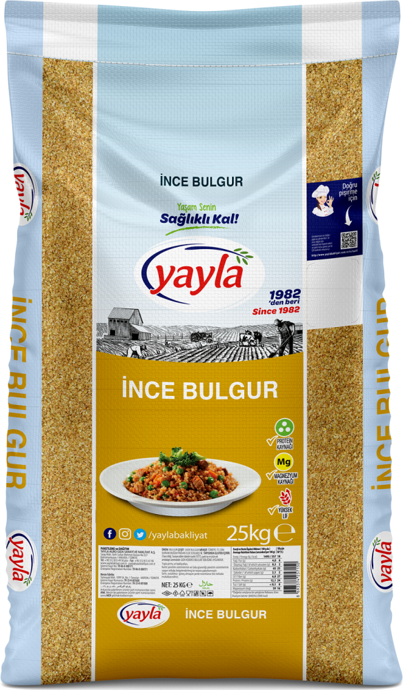 Yayla Köftelik Bulgur 25 KG